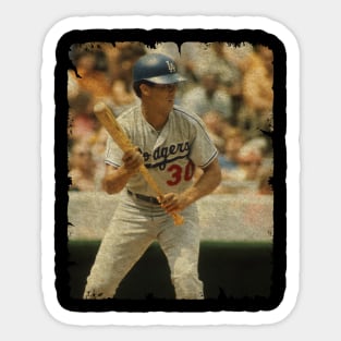 Maury Wills in Los Angeles Dodgers Sticker